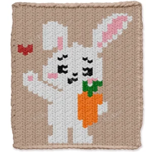 Bunny Chunky Blanket - Free Knitting Pattern