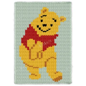 Winnie the Pooh Finger Blanket Knitting Pattern