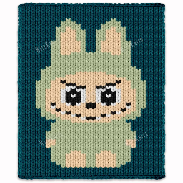 Labubu Finger Blanket Knitting Pattern
