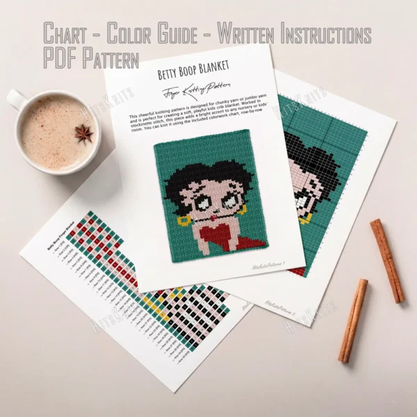 Betty Boop Finger Blanket Pattern