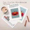 Elmo Blanket Finger Knitting Pattern
