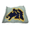 Blue Horse Blanket Finger Knit Pattern