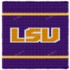 LSU Blanket Finger Knitting Pattern