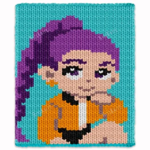 Rumi Blanket Finger Knitting Pattern