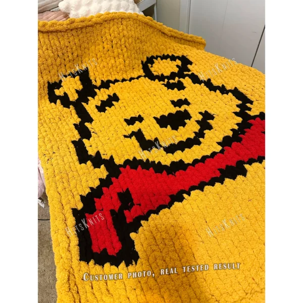 Winnie the Pooh Chunky Blanket Knit Pattern