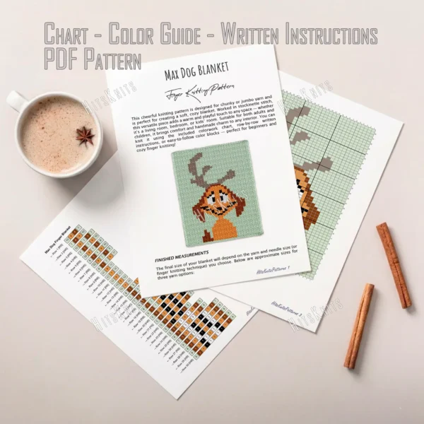 Max Dog Chunky Blanket Knitting Pattern