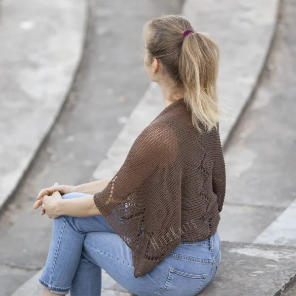 Lace Zigzag Shrug Knitting Pattern
