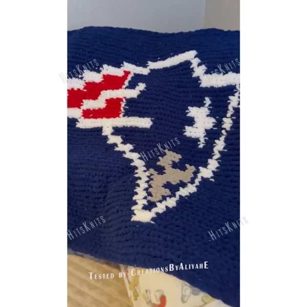 New England Patriots Chunky Blanket Knit Pattern