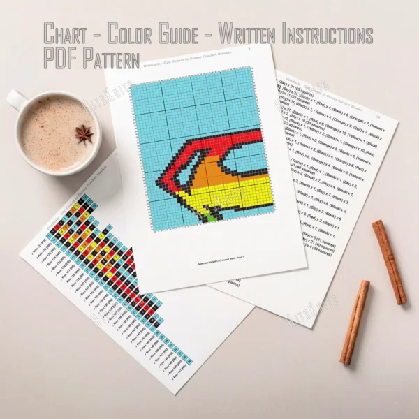 Superman C2C Blanket Crochet Pattern