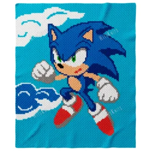Sonic Blanket C2C Crochet Pattern