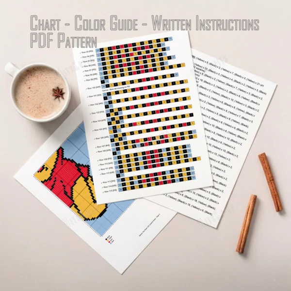 Winnie the Pooh C2C Crochet Blanket