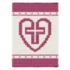 free finger knit blanket pattern cross heart