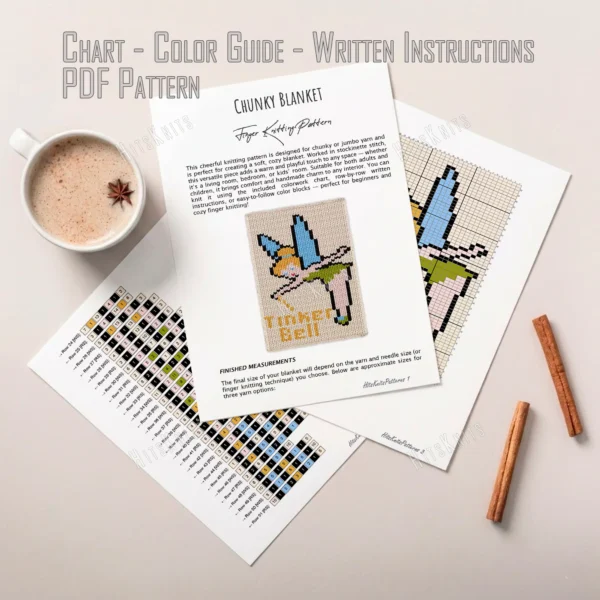 Tinker Bell Chunky Knit Blanket Pattern