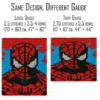 Spiderman Finger Blanket Knitting Pattern