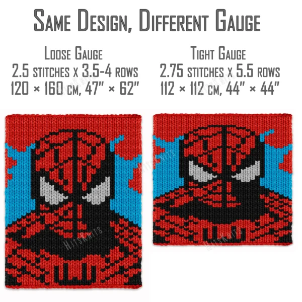 Spiderman Finger Blanket Knitting Pattern