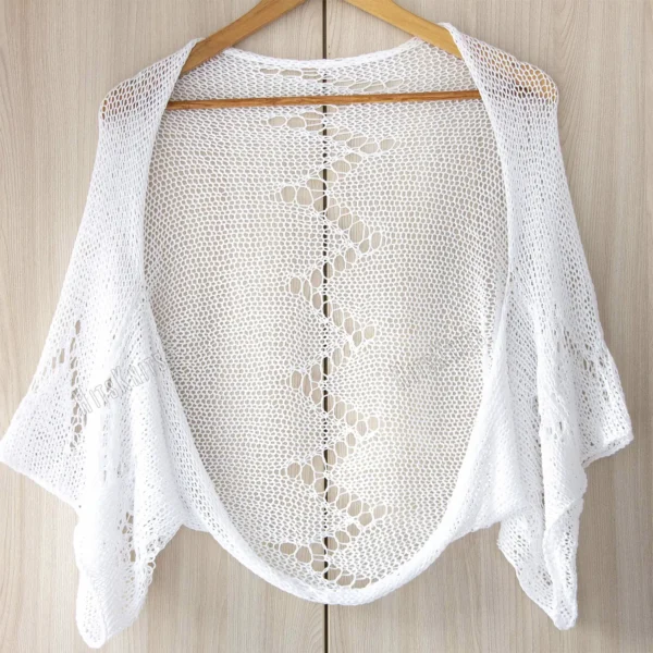 Lace Zigzag Shrug Knitting Pattern