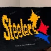 Steelers Blanket Finger Knitting Pattern