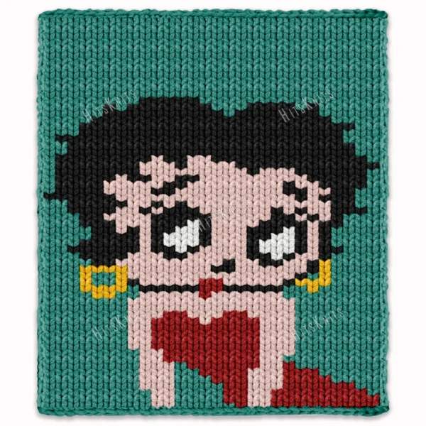 Betty Boop Finger Blanket Pattern