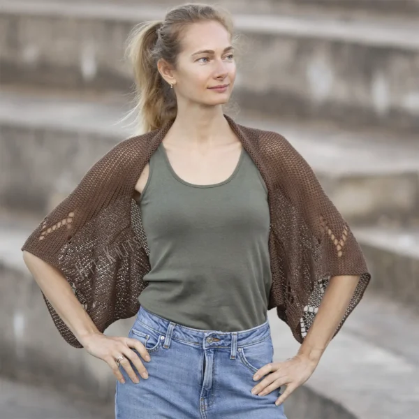 Lace Zigzag Shrug Knitting Pattern