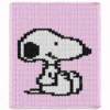 Snoopy Blanket Finger Knit Pattern