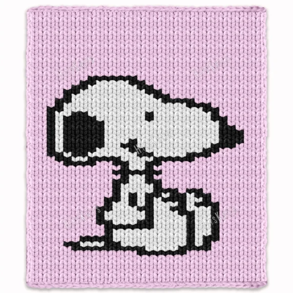 Snoopy Blanket Finger Knit Pattern
