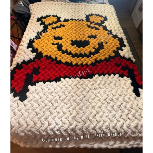 Winnie the Pooh Chunky Blanket Knit Pattern