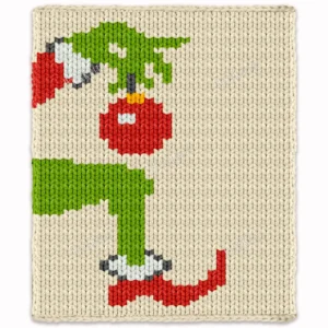 Grinch Chunky Blanket Knitting Pattern