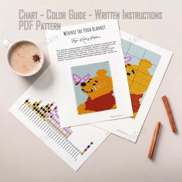 Winnie the Pooh Chunky Blanket Knit Pattern