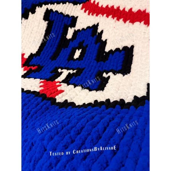 Baseball Chunky Blanket Knitting Pattern
