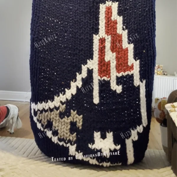 New England Patriots Chunky Blanket Knit Pattern