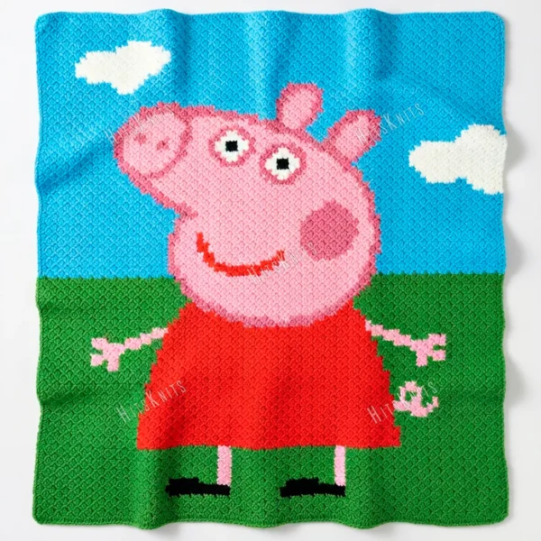 Peppa C2C Blanket Crochet Pattern