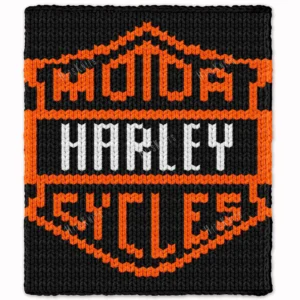 Harley Davidson Knit Chunky Blanket Pattern