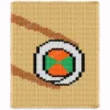 Sushi Roll Chunky Blanket Knitting Pattern