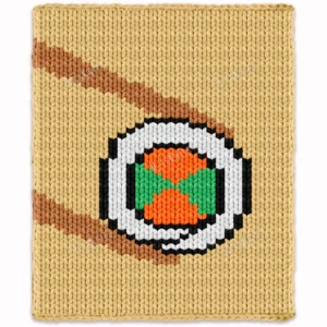 Sushi Roll Chunky Blanket Knitting Pattern