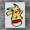 Pikachu Blanket Finger Knitting Pattern