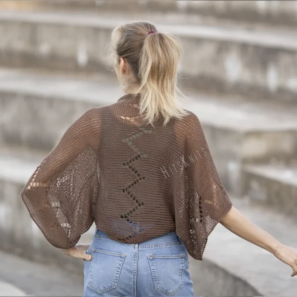Lace Zigzag Shrug Knitting Pattern