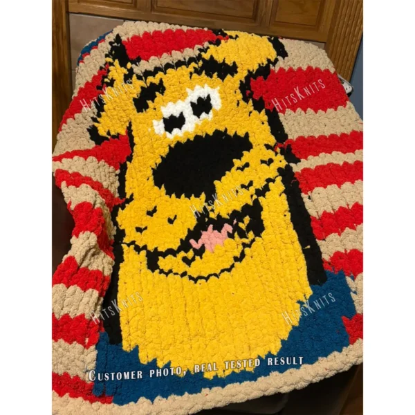 Scooby Doo Blanket Finger Knit Pattern