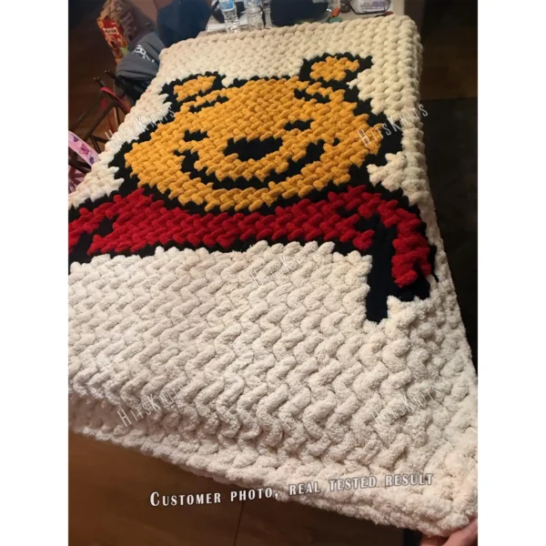 Winnie the Pooh Chunky Blanket Knit Pattern
