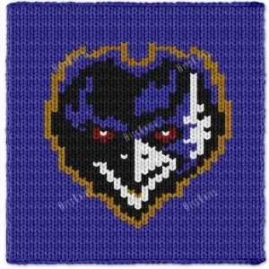 Baltimore Ravens Chunky Blanket Knit Pattern
