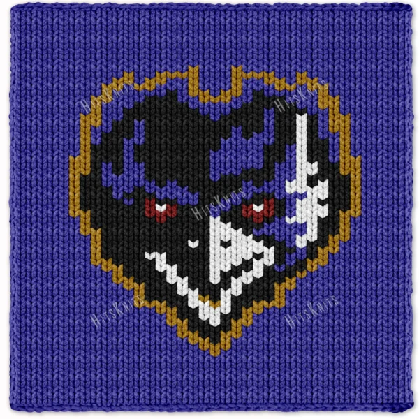 Baltimore Ravens Chunky Blanket Knit Pattern