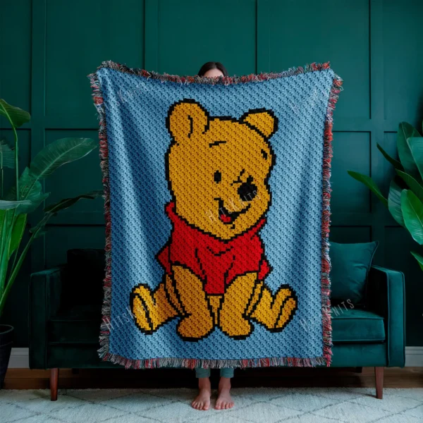 Winnie the Pooh C2C Crochet Blanket