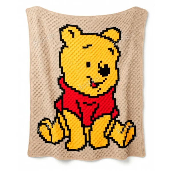 Winnie the Pooh C2C Crochet Blanket Pattern