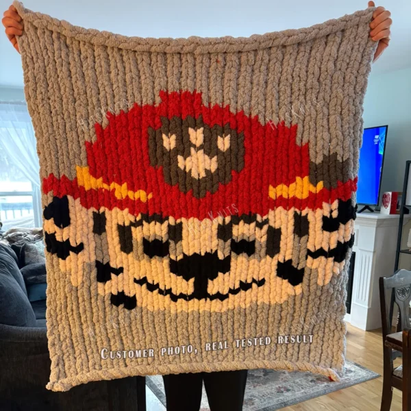 Paw Patrol Chunky Blanket Knitting Pattern