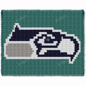 Seahawks Chunky Blanket Finger Knit Pattern