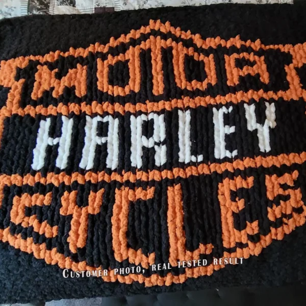 Harley Davidson Knit Chunky Blanket Pattern