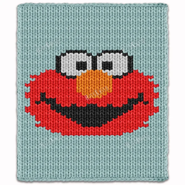 Elmo Blanket Finger Knitting Pattern