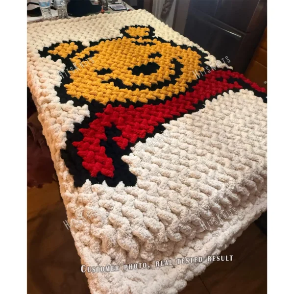 Winnie the Pooh Chunky Blanket Knit Pattern