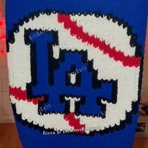 Baseball Chunky Blanket Knitting Pattern