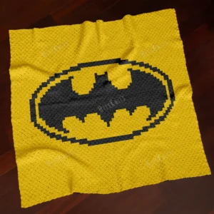 Batman Blanket C2C Crochet Pattern