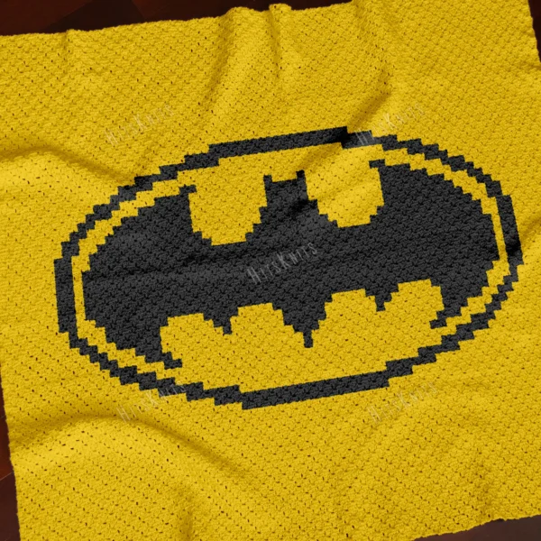Batman Blanket C2C Crochet Pattern